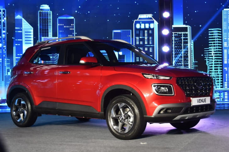 The Venue sports Hyundai's latest design language.