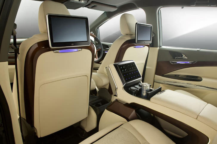 DC's interior package includes two 10.1-inch screens at the rear with Android TV.