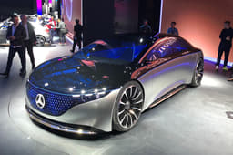 New Mercedes-Benz Vision EQS concept image gallery