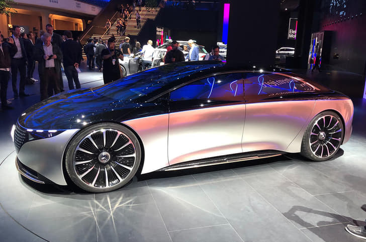 New Mercedes-Benz Vision EQS concept image gallery