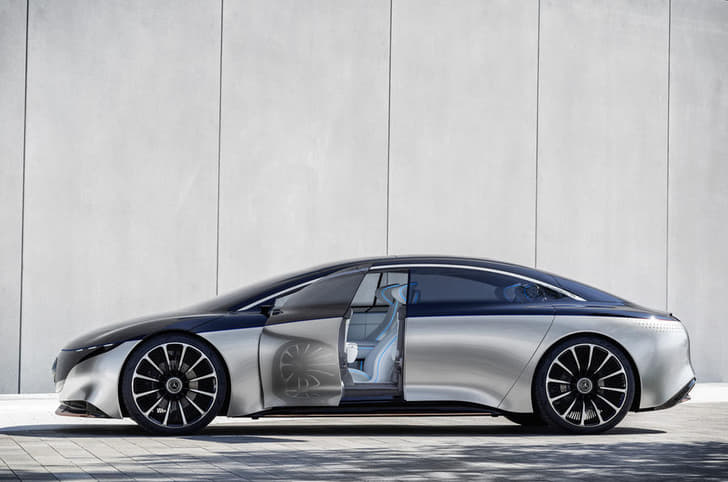 New Mercedes-Benz Vision EQS concept image gallery