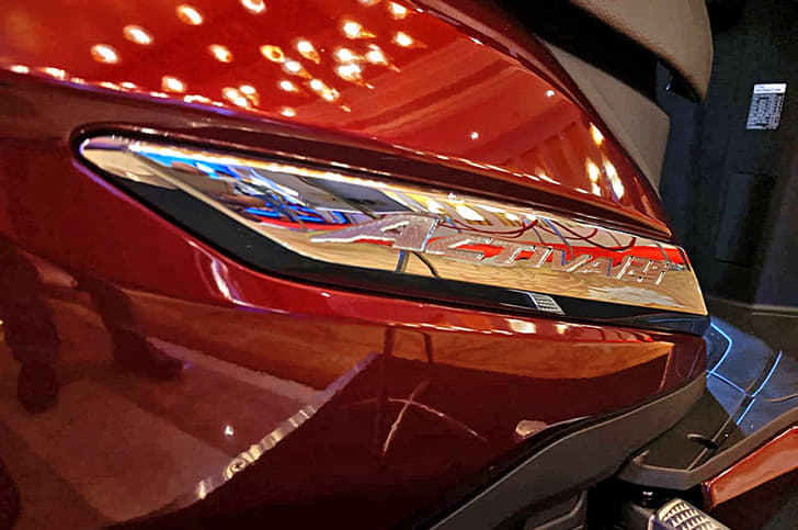 The new Activa 125 also gets some chrome treatment.
