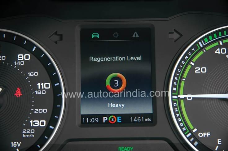 Max regen is not as strong as on other EVs. Max regen is not as strong as on other EVs.