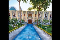 300-year-old Abbasi Hotel was once a caravanserai.