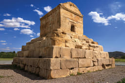 Tomb of Cyrus the Great at Pasargadae.