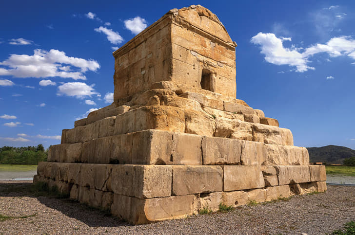 Tomb of Cyrus the Great at Pasargadae.