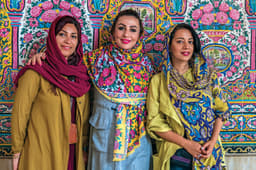 Like our three guides, Iranian women are known for their beauty which they flaunt even with a restrictive dress code.