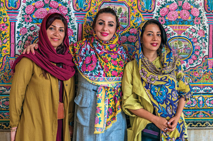 Like our three guides, Iranian women are known for their beauty which they flaunt even with a restrictive dress code.