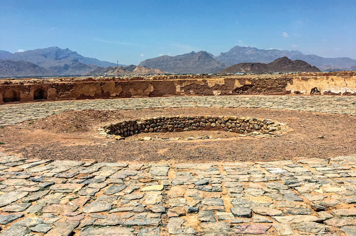 Seldom seen interior of the Tower of Silence.