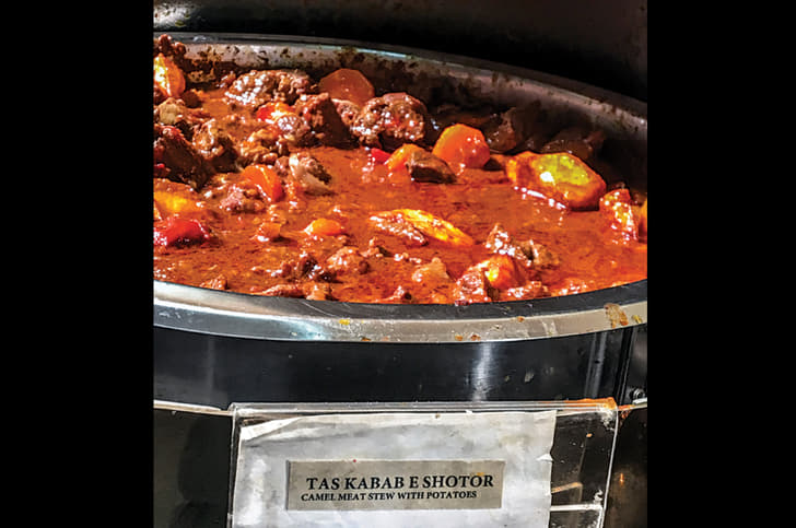 Camel meat is a delicacy.