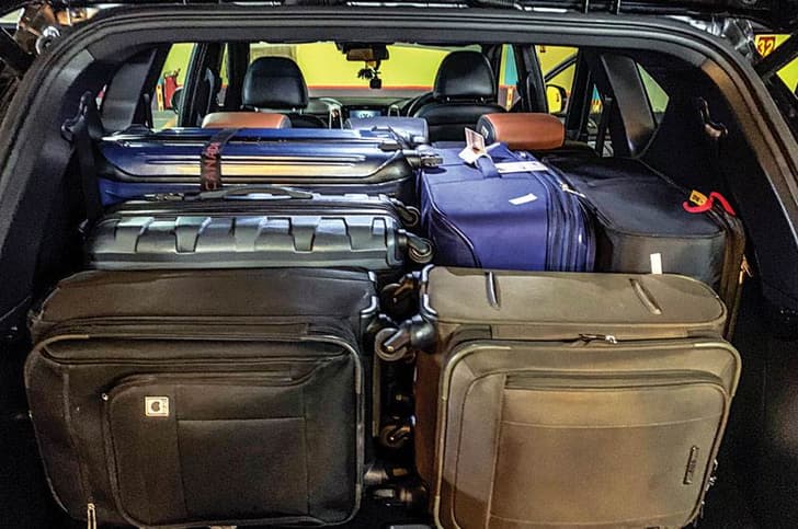 872-litre boot swallowed all our luggage.