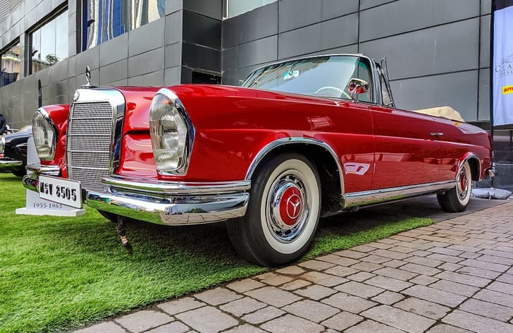 Viveck Goenka's pristine 220SE is a Cartier Concours winner. 