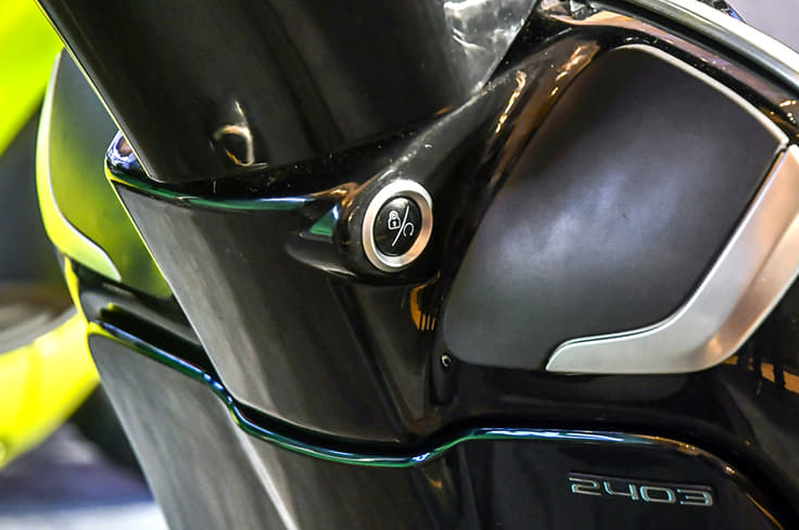 Keyless locking is a premium feature.