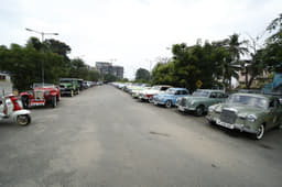 The cars on display at Mayajaal.