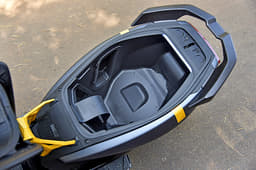 Boot capacity is one of the largest we've seen in a scooter.