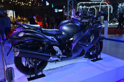 Suzuki Hayabusa in matte black.