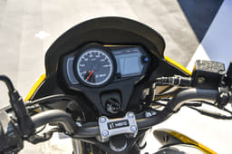 Semi-digital instrument cluster is standard on the Passion Pro.
