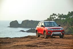 The Maruti Suzuki Vitara Brezza petrol gets updated styling. 
