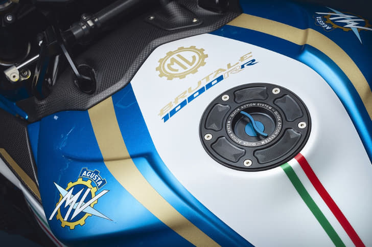 The blue and white colour scheme is inspired by the colours of the Italian national football team.