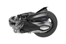 Underneath the vast bodywork lies the new 329.6cc, single-cylinder, four-valve, liquid-cooled engine.