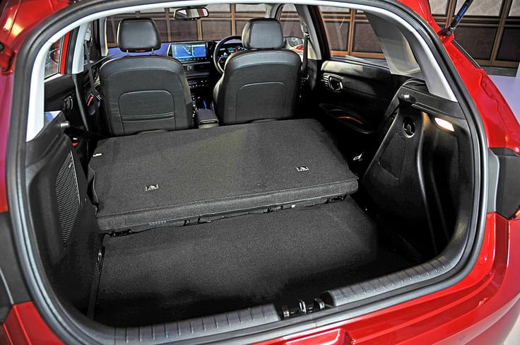 While the 311-litre boot isn’t the largest in its class; rear seats fold to increase space. While the 311-litre boot isn’t the largest in its class; rear seats fold to increase space.