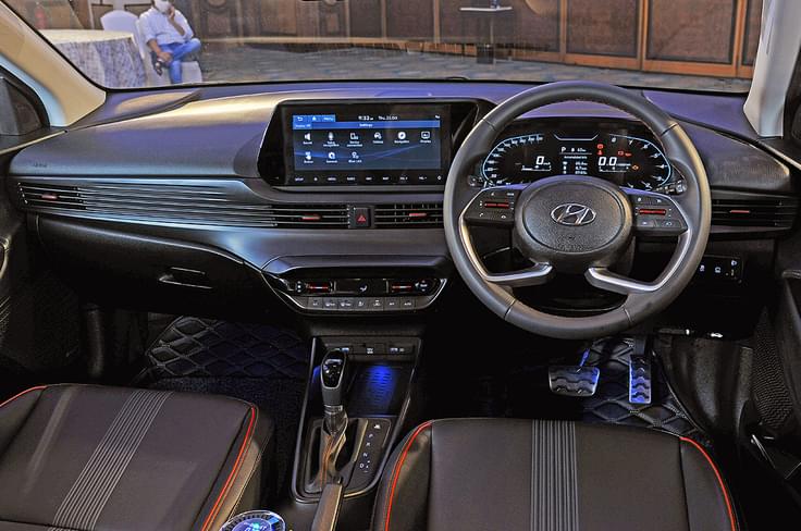 The dashboard is dominated by the free-standing 10.25-inch touchscreen infotainment system. The dashboard is dominated by the free-standing 10.25-inch touchscreen infotainment system.