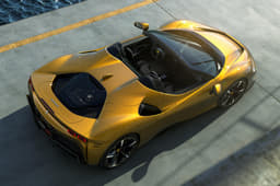 The SF90 Spider features an aluminium retractable hard-top.