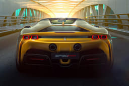 Ferrari has added a pair of buttresses behind the passenger compartment. 