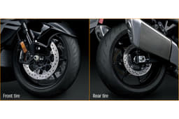 Suzuki worked closely with Bridgestone for developing the new Battlax Hypersport S22 that the Hayabusa wears.