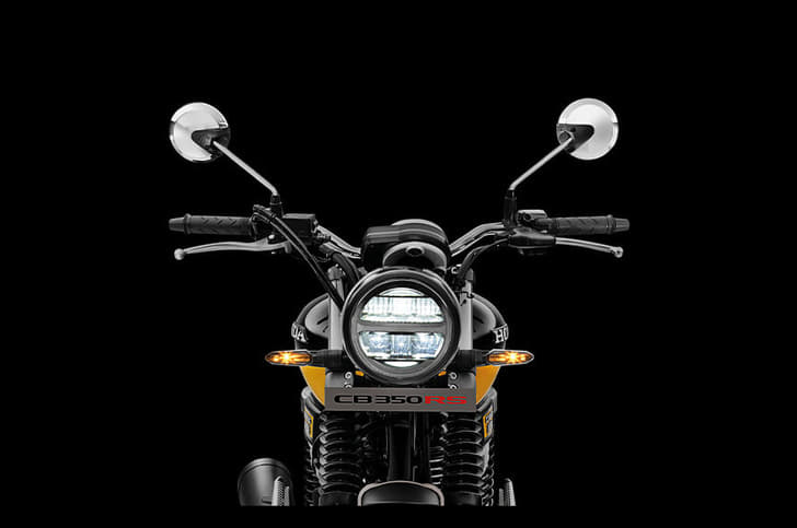 Changes include a redesigned front mudguard and LED headlight.