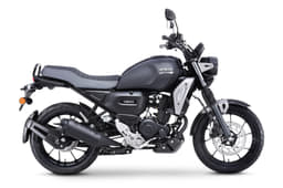 The Yamaha FZ-X in matte black.