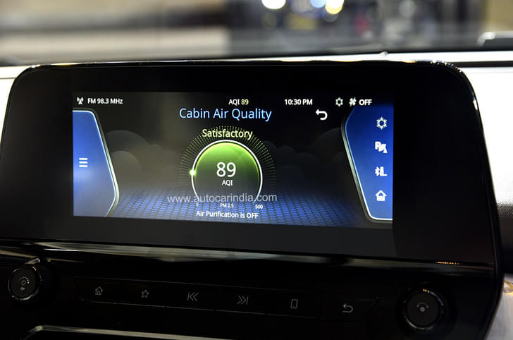 Tata Safari Air purifier another new addition not available on the standard Safari.