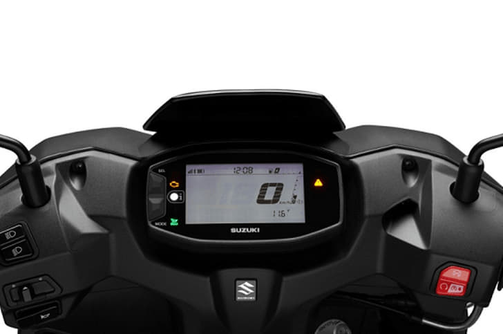 The Avenis comes with fully-digital instrumentation and Bluetooth connectivity.