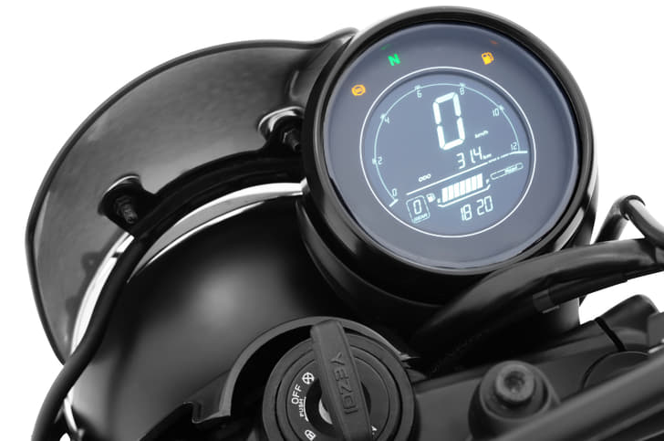 Instrumentation comprises an offset fully-digital LCD pod.