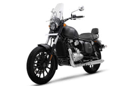 The 'Chrome' version gets a larger front windscreen and conventional mirrors.