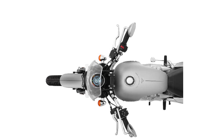 Instrumentation is in the form of a single fully-digital LCD display.