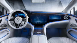 Mercedes Benz EQS interior dashboard 