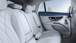 Mercedes Benz EQS rear seats 