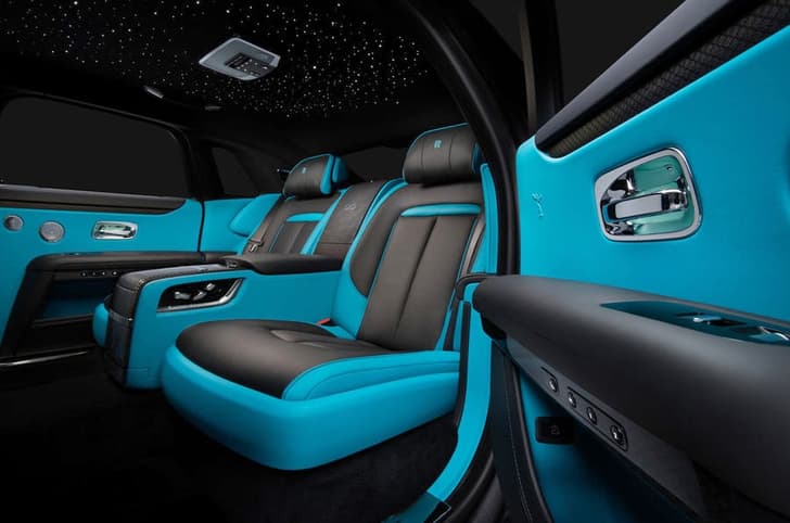 Rolls Royce Ghost Black Badge rear seats 