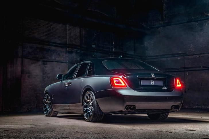 Rolls Royce Ghost Black Badge rear quarter 