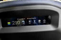 Air purifier is flush in the driver's seat backrest; is noisy though.