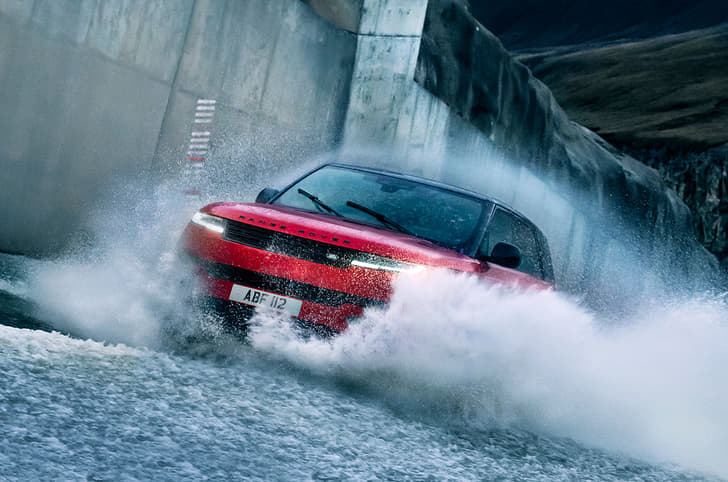 2022 Range Rover Sport water crossing.