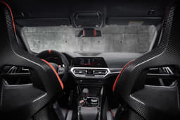 2022 BMW M4 CSL rear seat view