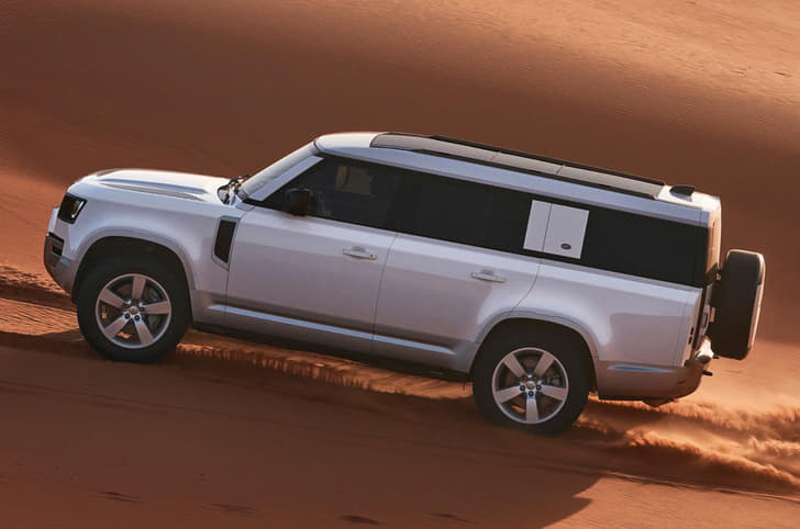 Land Rover Defender 130 sits above the Defender 90 and 110.