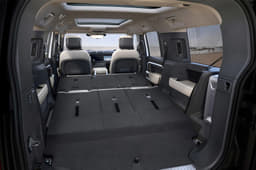 Defender 130 gets 2,516-litre load space with both back seat rows folded, 953 litres more than the 110. 