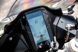 Startup graphic aside, the rest of the layout remains the same on the TFT display, but Bluetooth connectivity has been given a miss here.