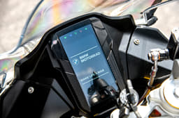 The TFT screen has also been borrowed, but it features a different startup graphic with the BMW logo.