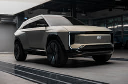 Mahindra BE.07 front quarter