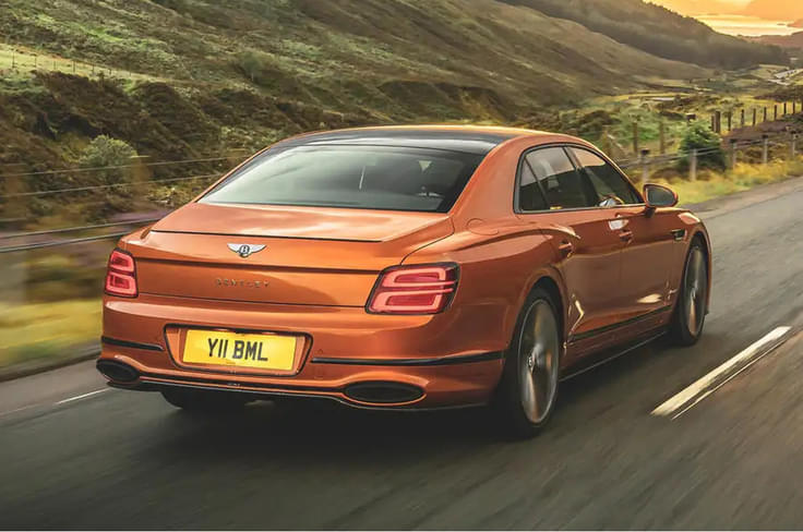 2022 Bentley Flying Spur Speed rear tracking 2022 Bentley Flying Spur Speed rear tracking