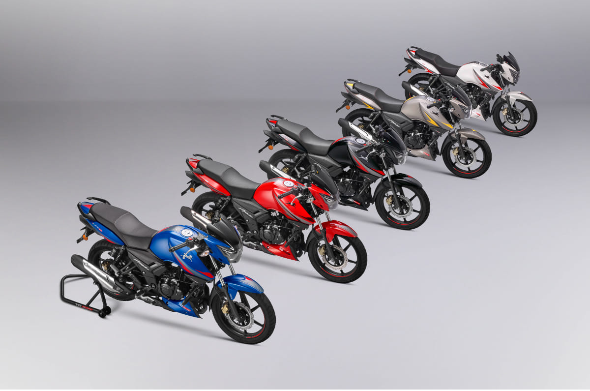 White Colour Grey Colour Apache 160 4v Colour Variants TVS Apache